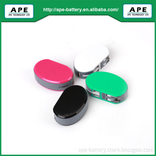 2014 Newest Design Built-in output cable mobile power 2600mAh